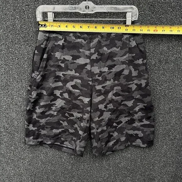 LULULEMON Pace Breaker Linerless 9" Shorts Camo Black Size Small - Picture 2 of 6
